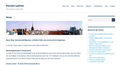 Desktop Screenshot of kerstinleitner.net